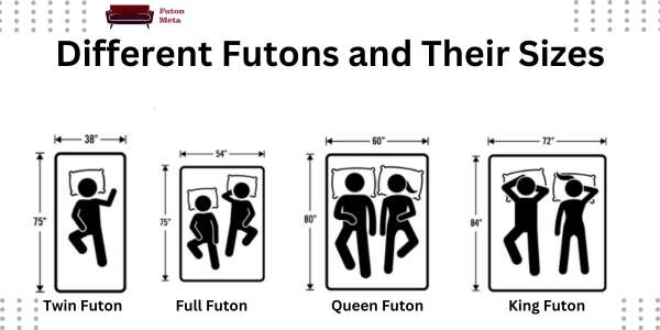 all futons and their sizes