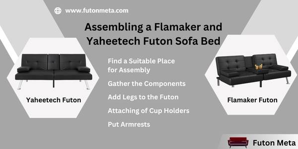 Assembling a Flamaker and Yaheetech Futon Sofa Bed