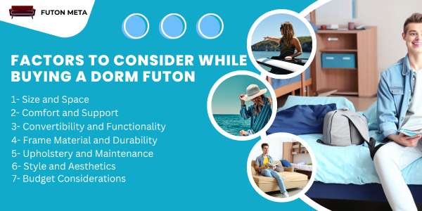 factors to consider while buying a dorm futon
